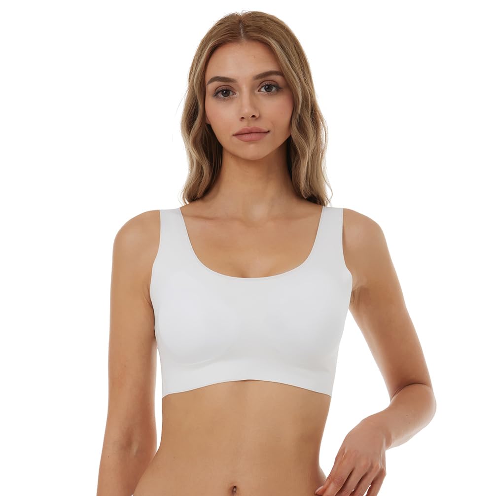 ANZERMIXWomen's Comfort Full-Coverage Cotton Wirefree Bra