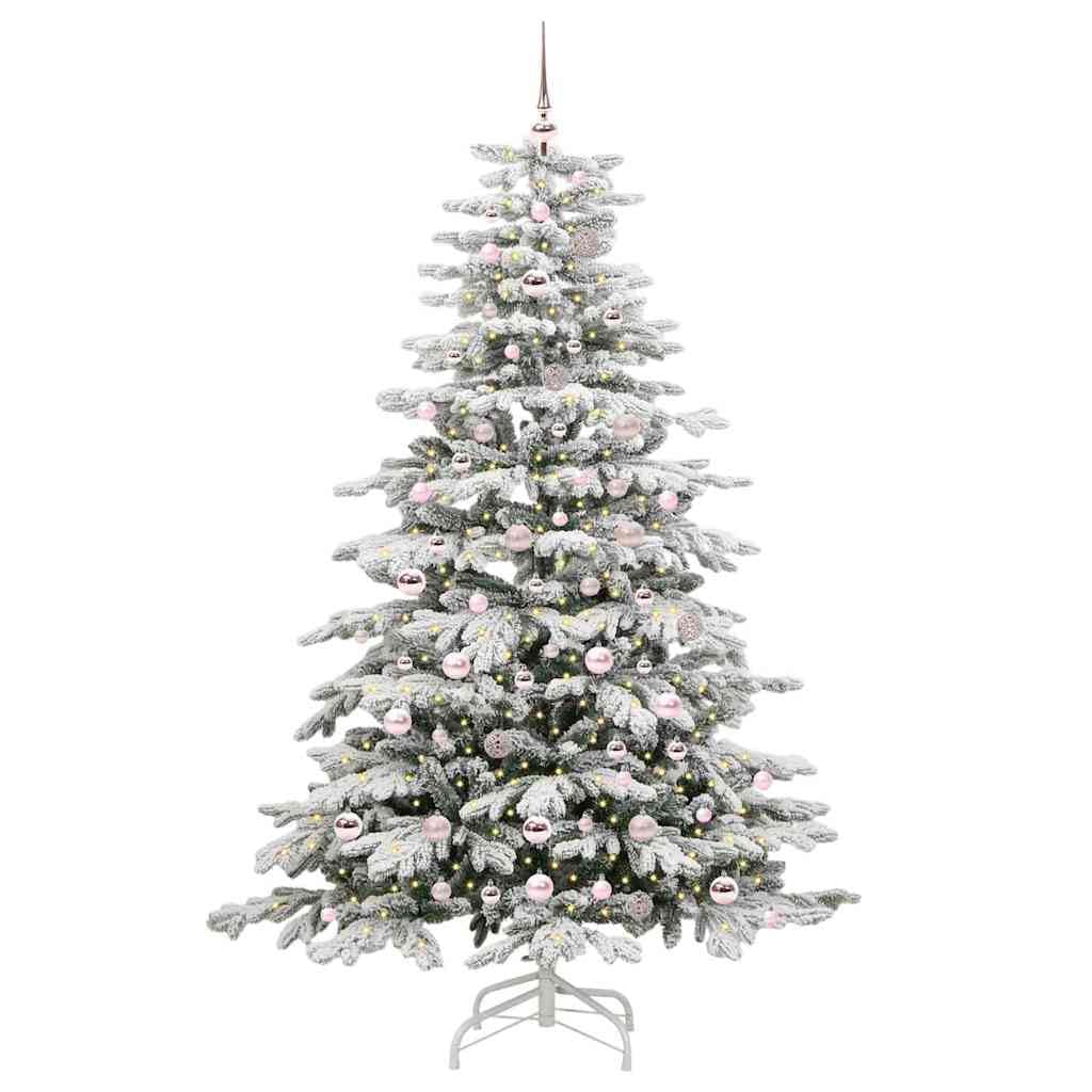 Árbol de Navidad artificial blanco, 210 cm