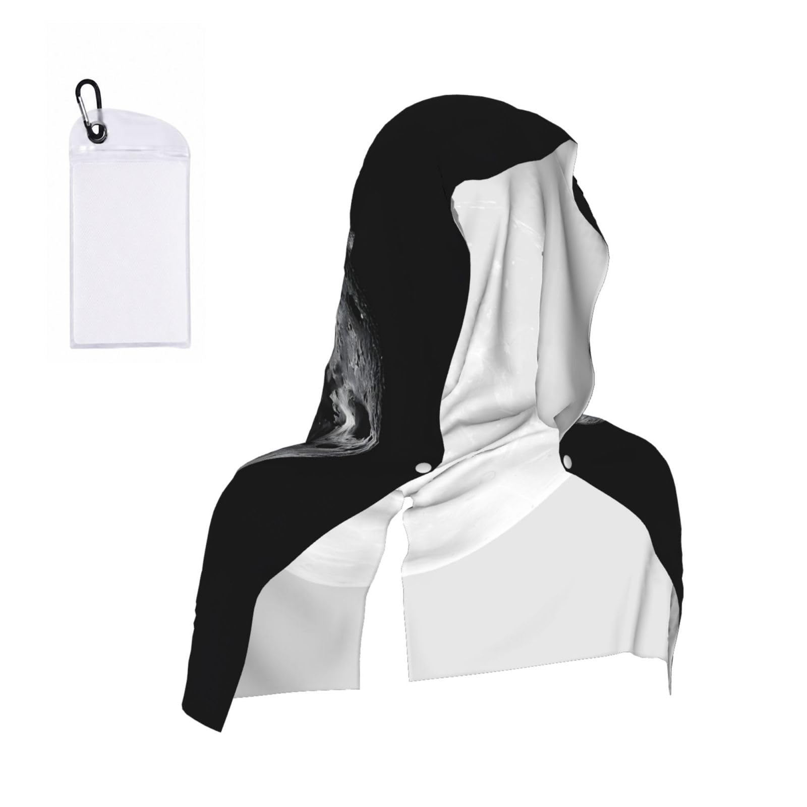 ESNAIUVCD Moon Print Multifunctional Cooling Hoodie Bandana Portable Sweat Absorbing Design For Beach Workouts Exercise Heat Relief Accessories