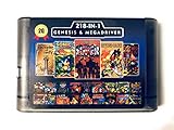 218 in 1 Game Card For Sega Megadrive Genesis with Shining Force II Langrisser II Sonic The Hedgehog 3 - 2G Capacity Battery Save