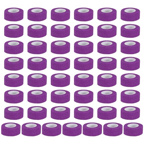 Bandage élastique sport pour cheville et activités outdoor, lot de 50 bandes violettes