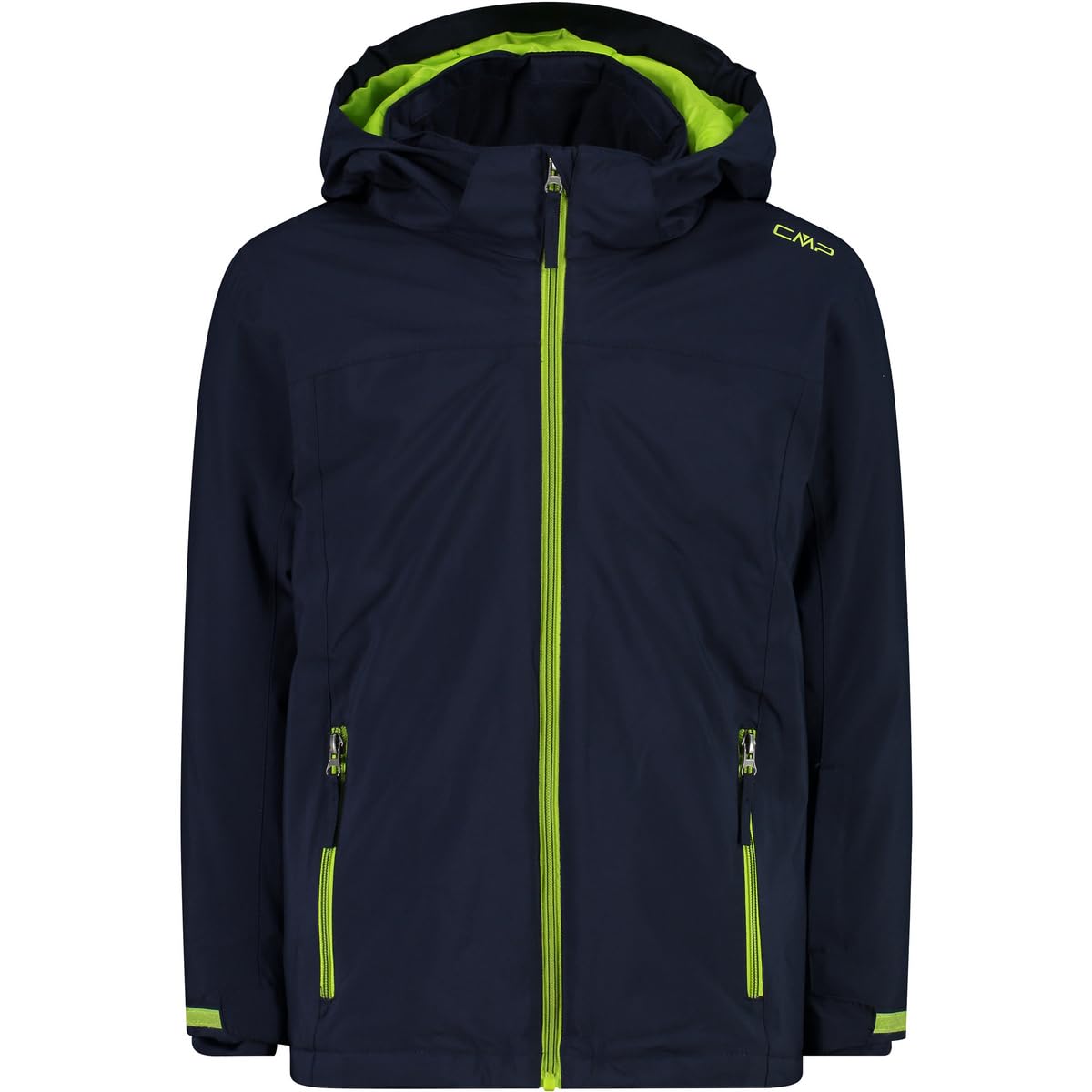 CMP - Kid Jacket Snaps Hood, B.Blue-Acid, 116