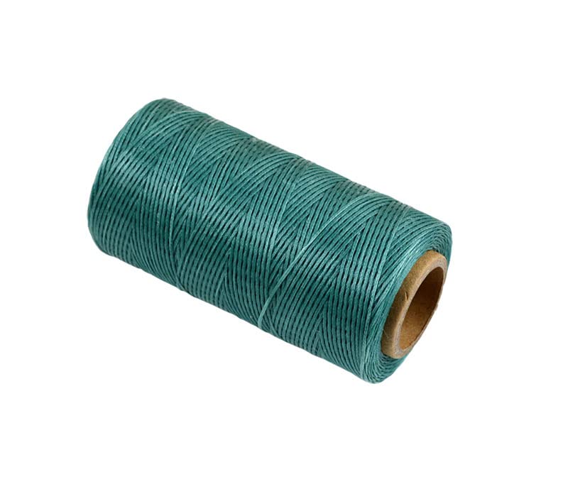 THLMT Waxed Linen Thread for Leather Sewing, Heavy Duty, 260m, 1mm, Green