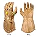 CoserWorld Latex Infinity Hand Glove with Light Up LED Gift for Halloween and Cosplay Gold Adult Size