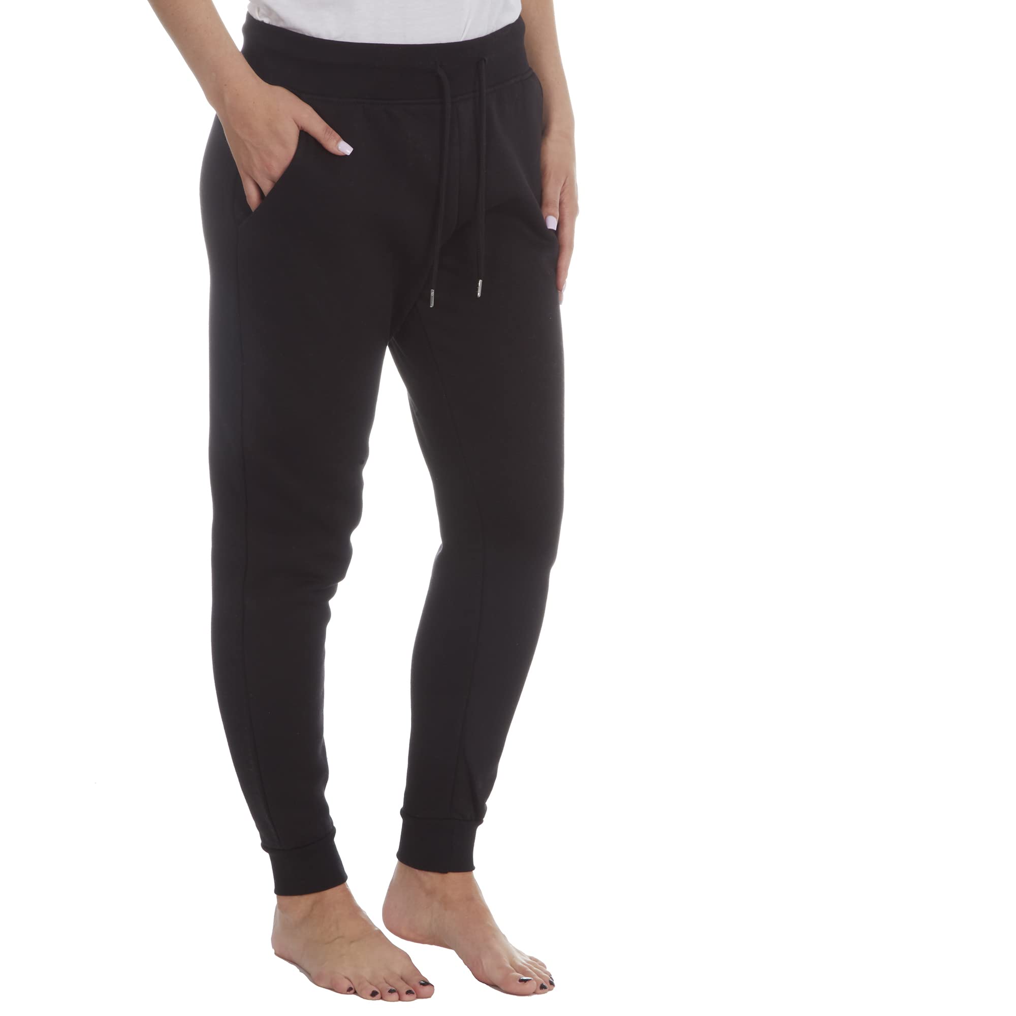 MetzuyanWomens Jogpants Ladies Black Joggers Sweatpants Comfy Bottoms Pants Plus Size 6-24 UK