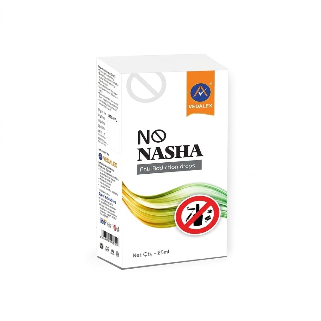 Vedalex No Nasha Anti Addiction Drops 25 ml,A Complete Ayurvedic Formula With 15 Plus Ayurvedic Herb Formula, For Help Quit Smoking, Tobacco,& Alcohol With Out Any Side effect-image-18