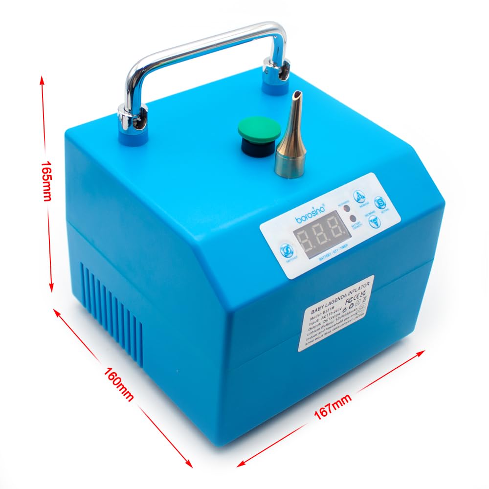 Electric Long Strip Balloon Inflation Pump Multi Functional Portable Magic Balloon Inflator with Timer and Foot Switch B231M