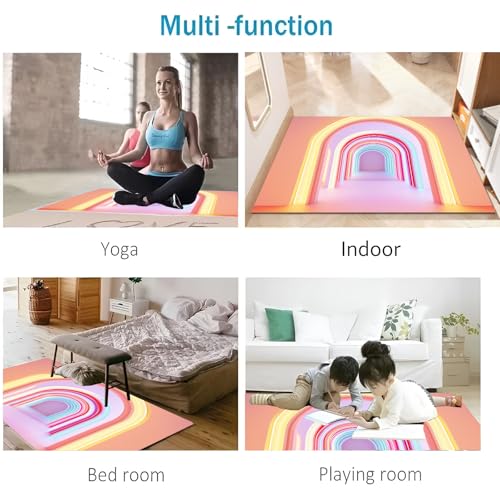 Tapis de porte interieur entree arc coloré résistant et propre - 6