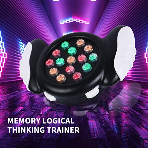 Educational Brain Teaser Memory Game,15 Key Handheld Memory Game With Light & Sound,2 Gaming Mode Electric Point Brainy Game For Adult & Kid,Brain Challenge For Boys & Girls Ages 3+ #TOP1