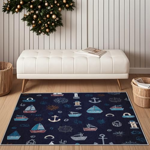 Tapis antidérapant lavable pour sol glissant 60x90
