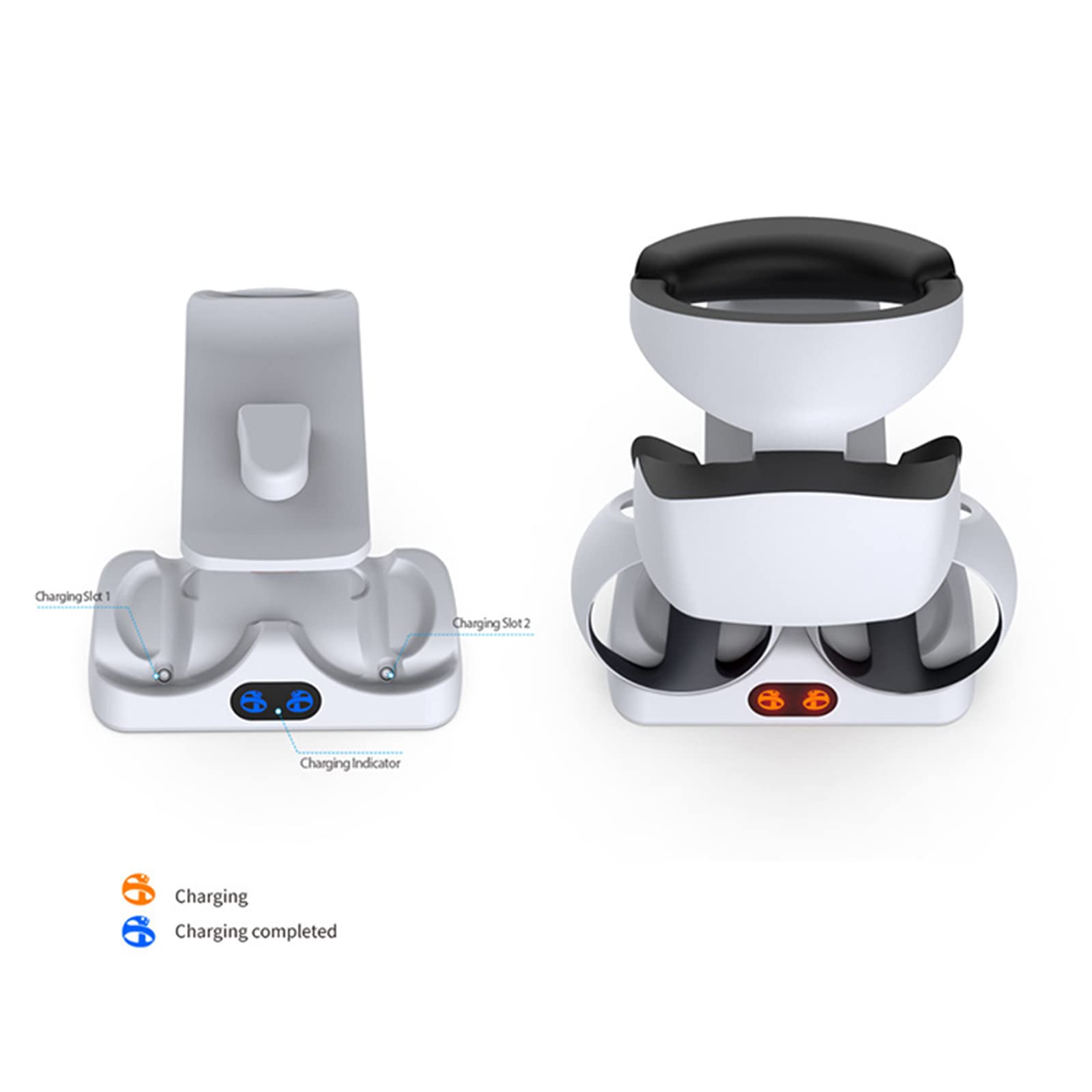 Station de charge PS VR2 avec témoin lumineux, accessoire support VR pour casque et manette