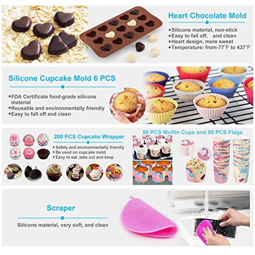 image for KOSBON Cake Decorating Kits 567 PCS Baking Set with Springform Pans Se