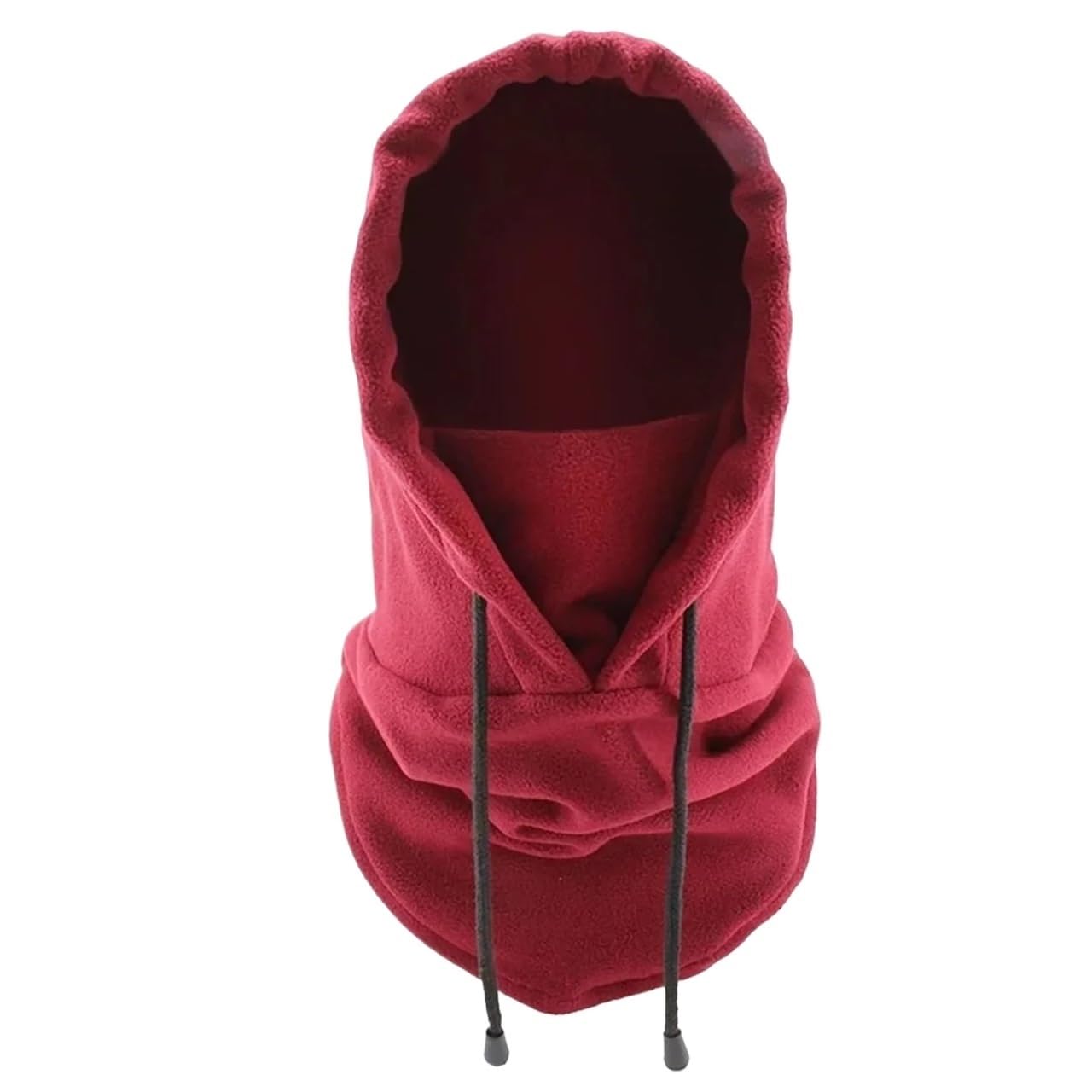 Fahrradmaske 2 stücke Winter männer Und Frauen Hüte Warme Hüte wasserdichte Warme Sturmhaube Hüte Mit Kapuze Hals Warme Wandern Schals Fahrrad Maske Sommer(Wine Red)