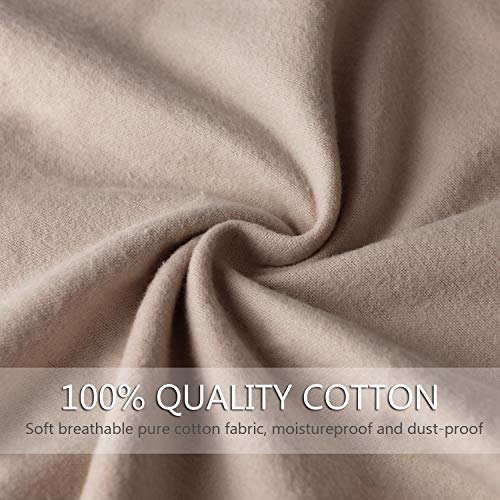 Image of PlasMaller Dust Cover Storage Bags Purified 100% Cotton with Drawstring Pouch For Handbags Purses Pocketbooks Shoes Boots Set of 2 (16.5 x 13 in)
