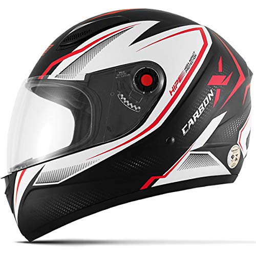 CAPACETE FECHADO MIXS FOKKER CARBON X 2019 FOSCO VERMELHO TAM. 58