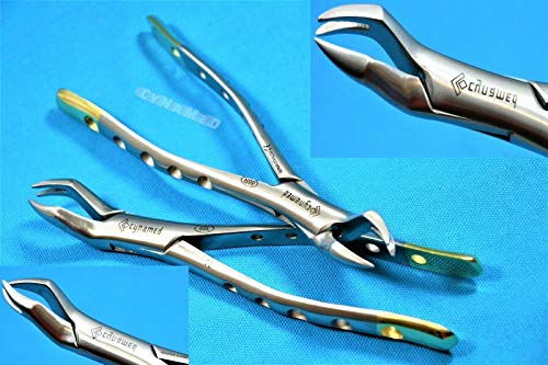 SYNAMED USA New Set of 2 Each Premium German Extracting Forceps Extraction Dental Instruments No 88L and 88R