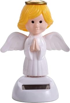 Angel Solar Dancing Figures, Solar Powered Shaking Hand Dolls for Car Decoration