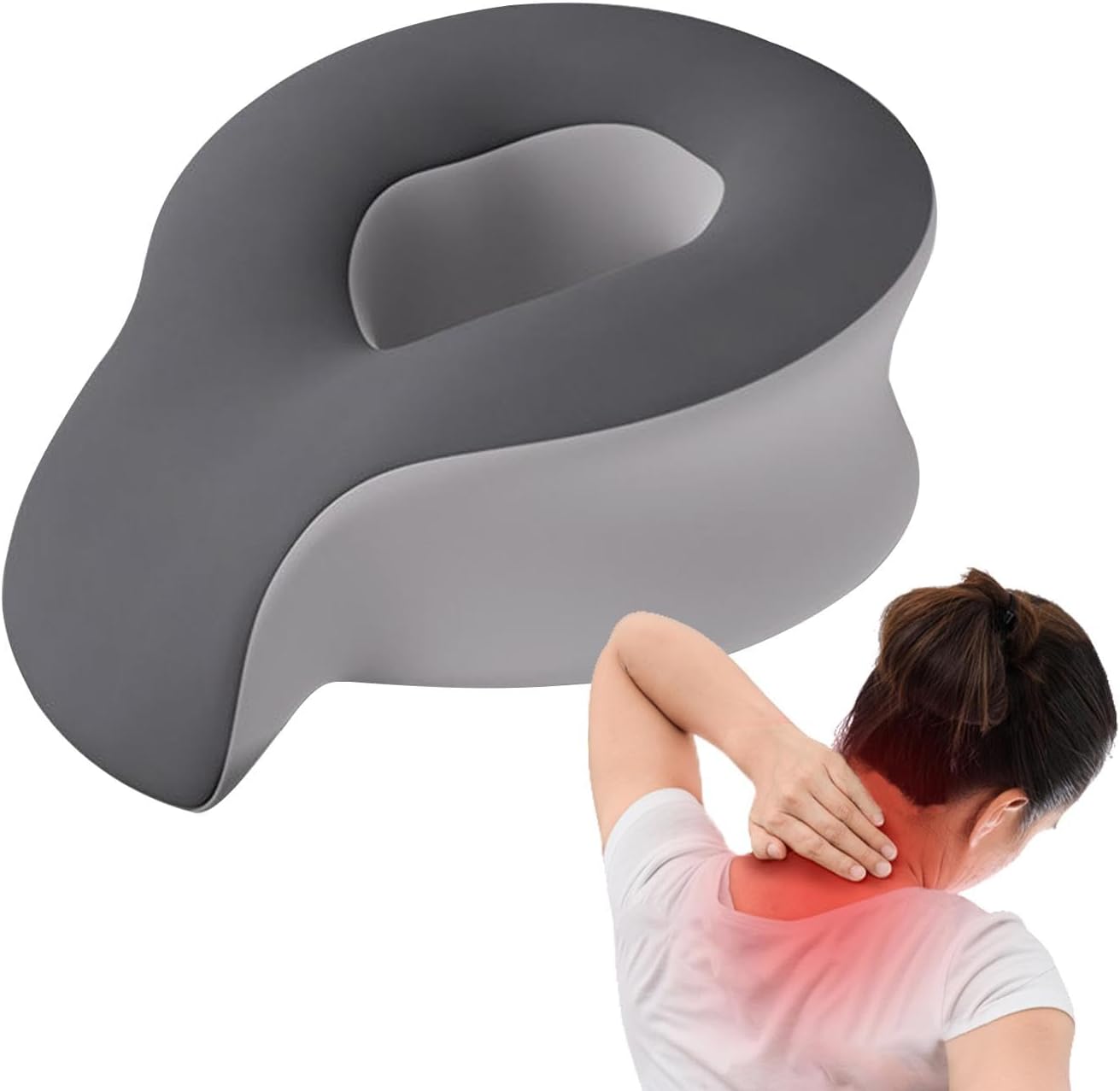 Massage Pillow, Face Down Support Pillow, Travel Massage Cushion, Deep Sleep Tool with Breathable and Skin Friendly Material for Long Term Relaxation, 1 Piece