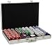 Trademark 650 11.5-Gram Dice-Striped Poker Chips in Aluminum Case