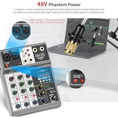 Professional Audio Mixer and 6 Channel Mixer