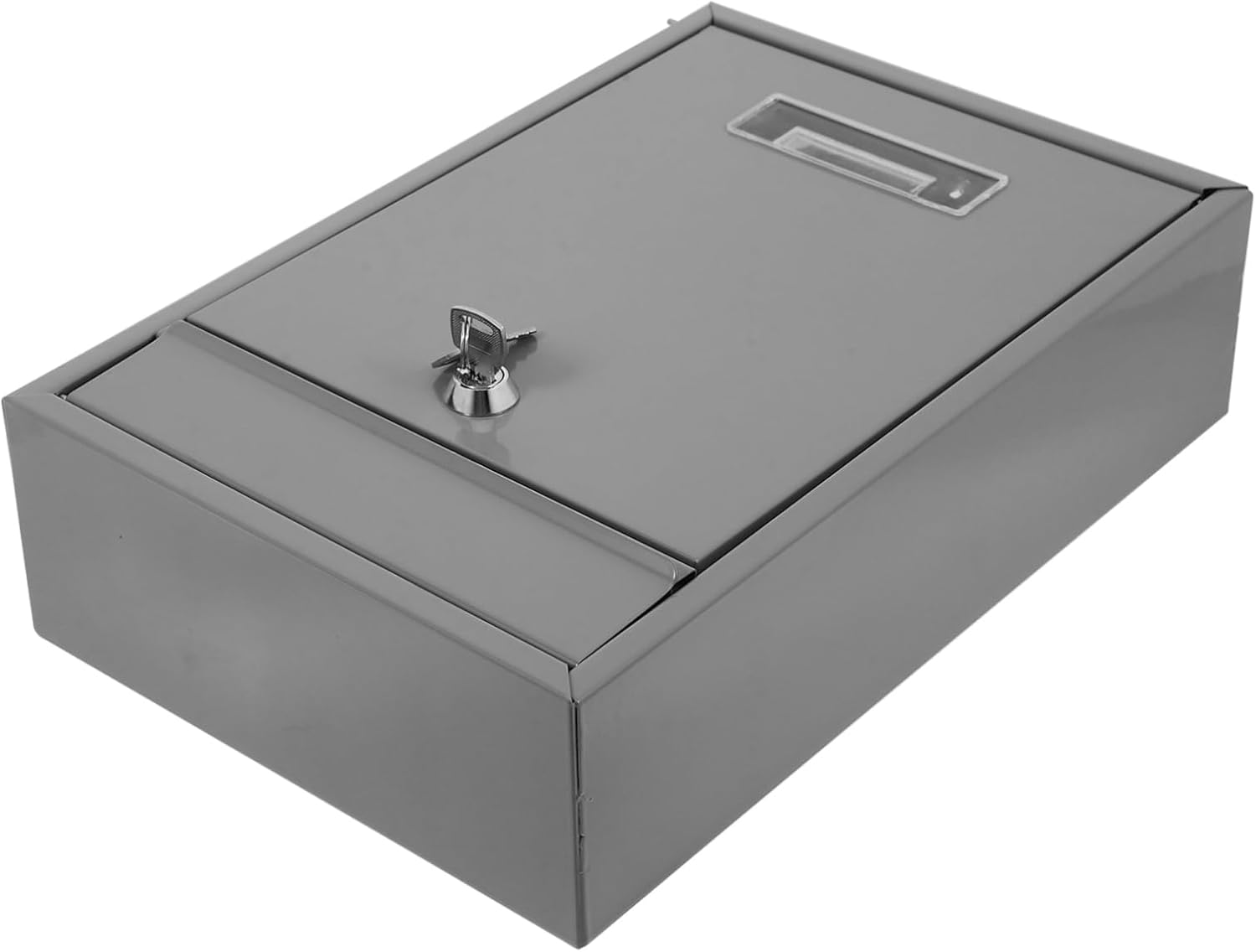 Modern Locking Mailbox for Outdoor Use Wall Mount Suggestion Box for Public Feedback