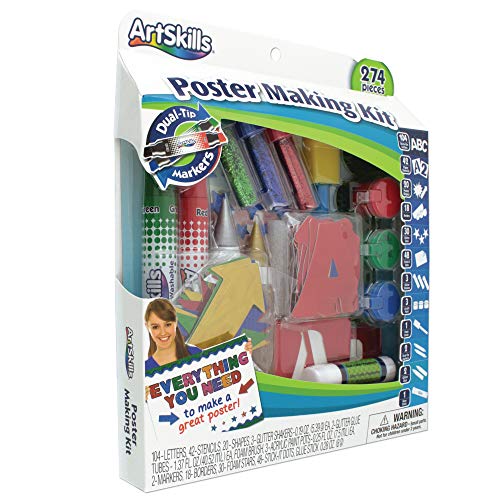 ArtSkills Poster Making Kit Arts and Crafts Supplies Includes Washable