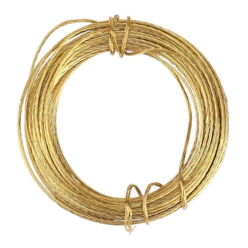 33ft Upgraded Brass Picture Hanging Wire Heavy Duty Wall Decor Cord for Frames Mirrors Artwork Flexible & Strong Support up to 30 lbs