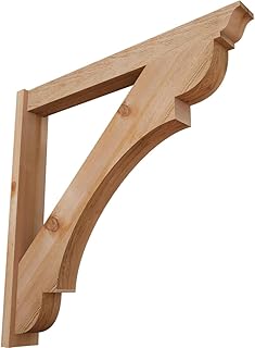 6"W x 44"D x 44"H Olympic Traditional Rough Sawn Outlooker, Western Red Cedar