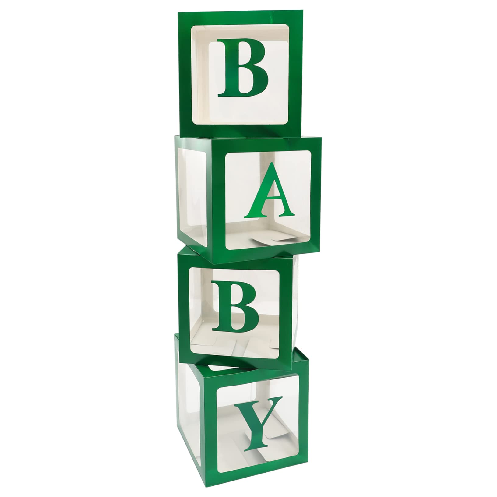 Scatole per Palloncini in Carta Verde per Gender Reveal