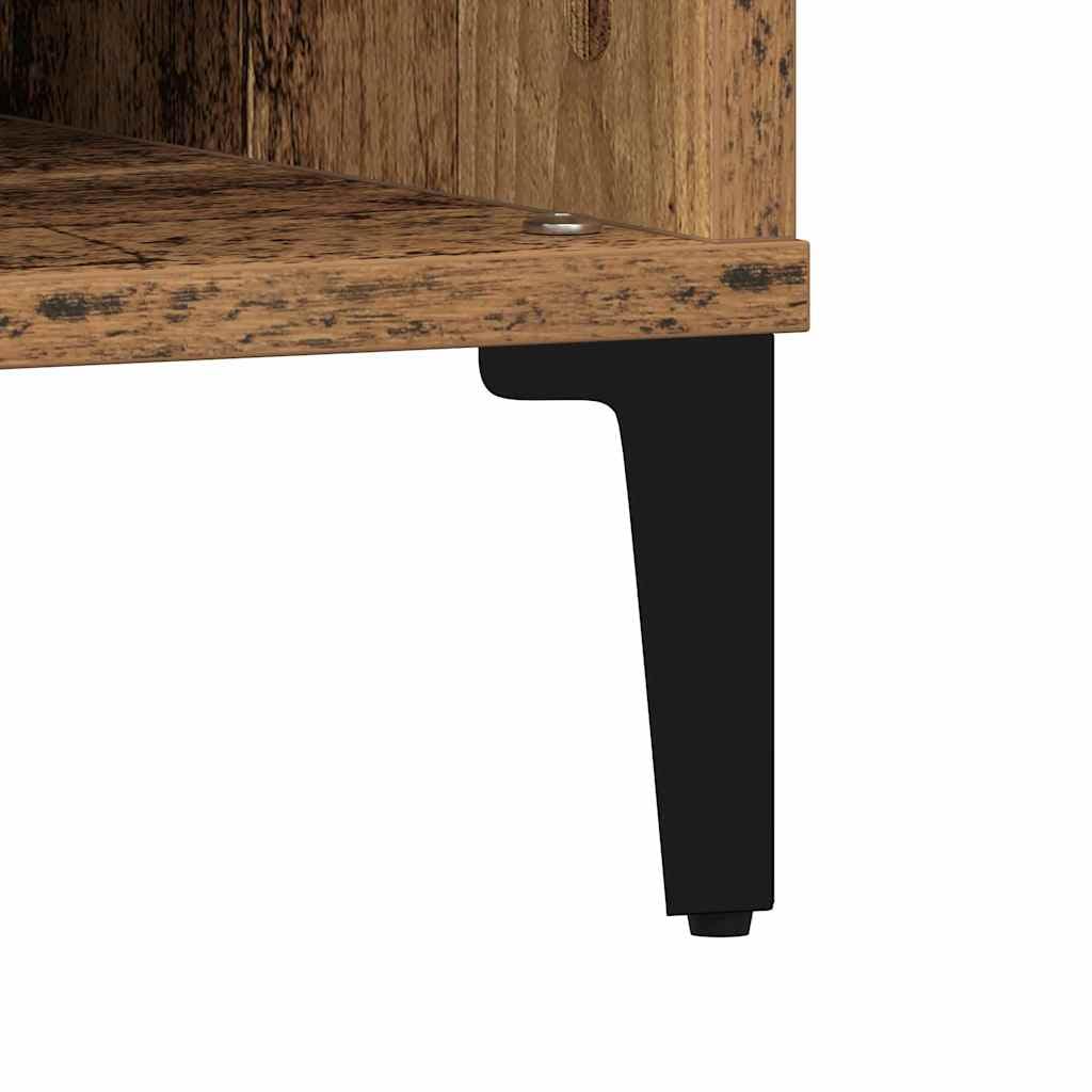 vidaXL Mesa de Café Madera Envejecida 60 x 60 x 30 cm, Mesa de café Moderna y estilosa para Sala, Madera Resistente, Mueble Funcional para Interiores