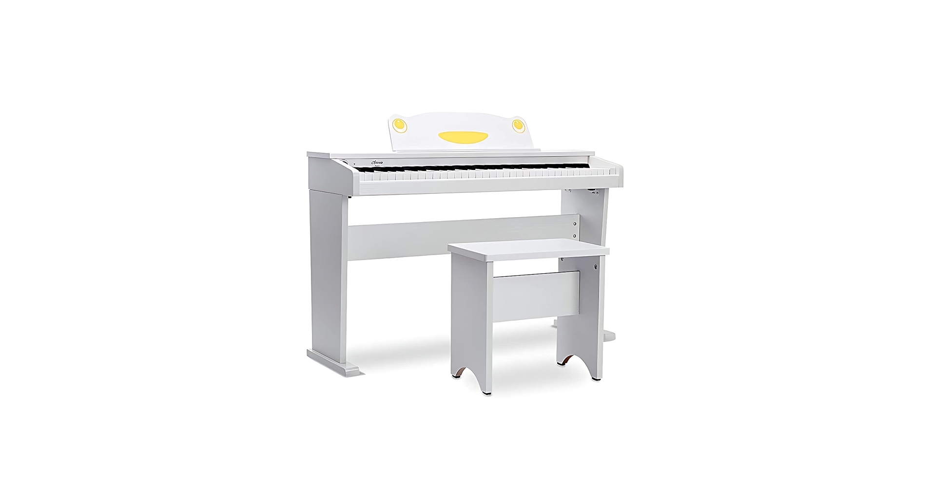 Artesia FUN-1 電子ピアノ 61鍵 カエルデザイン Artesia FUN-1 61-Key Children's Digital Piano Bundle- White