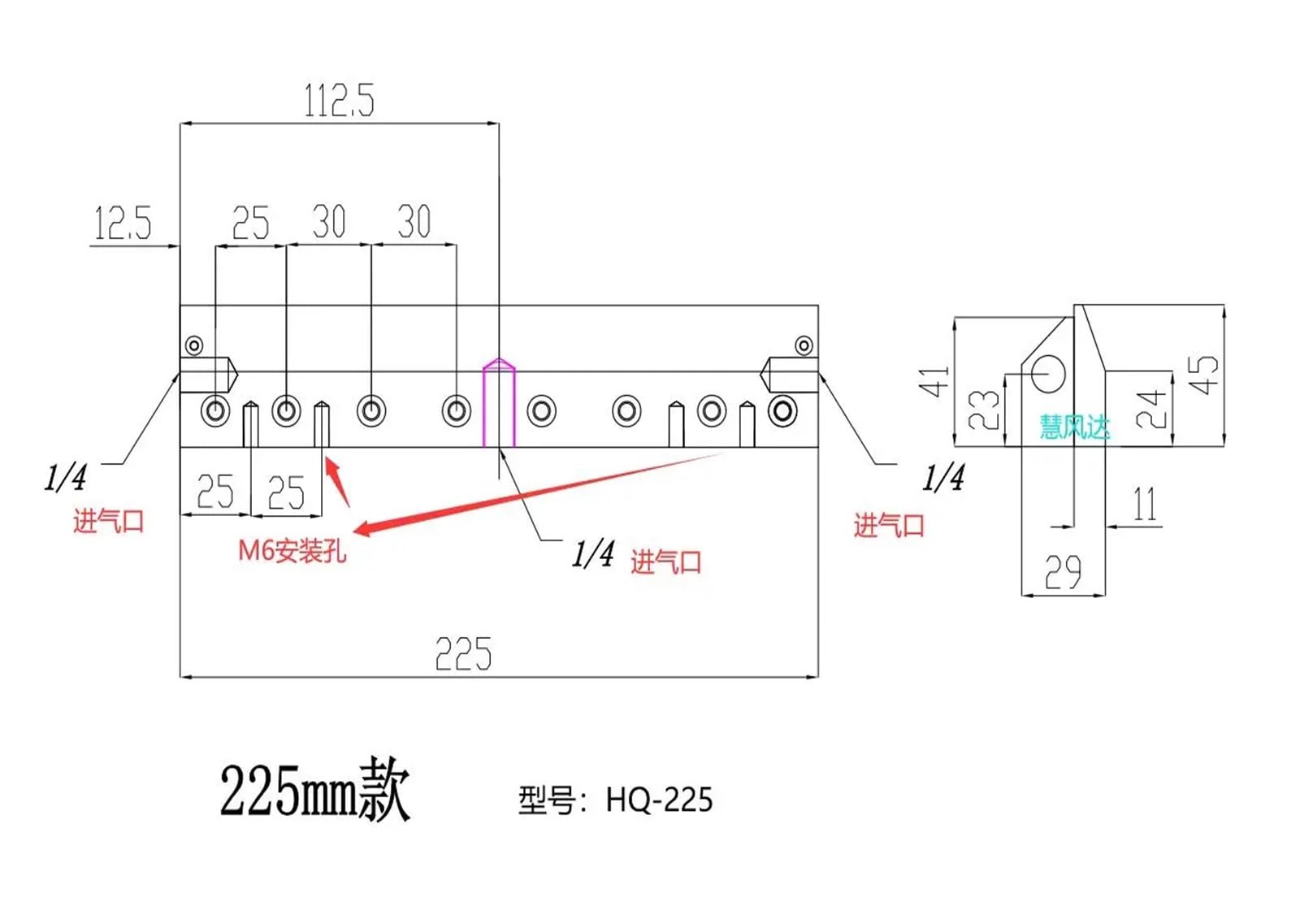 Przemysłowy nóż dmuchawy nóż powietrzny taśma ze stopu aluminium dmuchanie wodą, chłodzenie, sprężona dysza sprężarki (9)