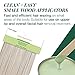 Clean + Easy Wooden Applicator Waxing Sticks – Small Wax Sticks for Hair Removal on Upper Lip & Eyebrow, 100 Count