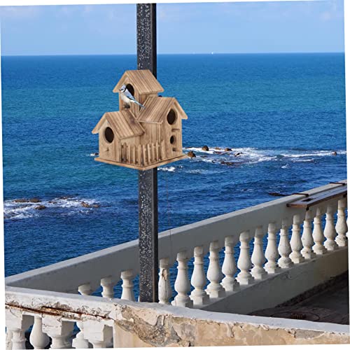 Nichoir pour perruches cottage vintage et accessoire naturel oiseaux