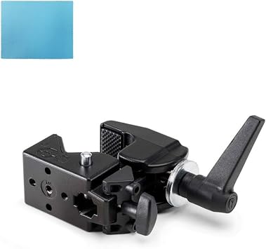 Manfrotto JP A0003BMS Super Clamp, Universal, Durable, Strong Fixation, Compatible with Arms, Tripod Connection, Photo Shooting, Video Recording, Lighting Equipment, Cleaning Cloth Included