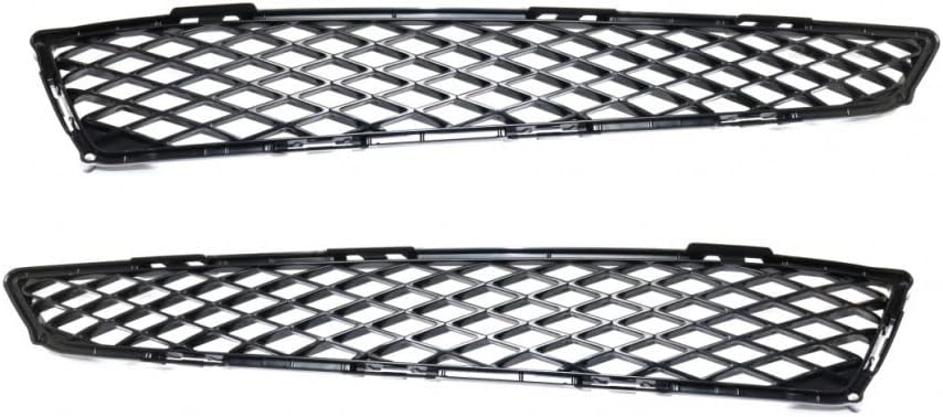 For Acura MDX 2010 2011 2012 2013 Bumper Cover Grille Driver and Passenger Side | Pair | Front | Made of Plastic | Mesh Only | Black | Primed | AC1038110, AC1039110 | 71107STXA00, 615343948522