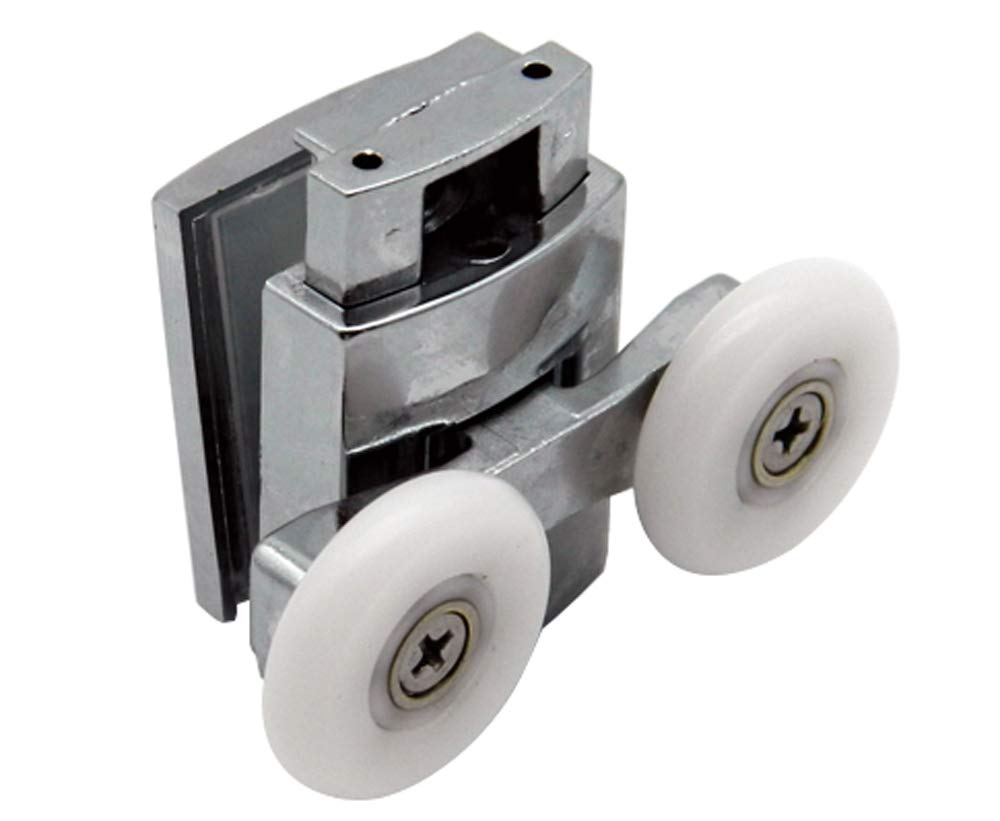 Shower Door Wheels | 23mm or 25mm | Upper or Lower | Double Shower Door Rollers Runners | ROLL028 (Lower Wheel (23mm))