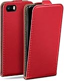 MAGNETVERSCHLUSS: Die Klappschutzhülle kann einhändig geöffnet und durch die Lasche mit Magnet sicher geschlossen werden, damit das iPhone-5 / iPhone-5s robust in der Schutztasche verstaut ist