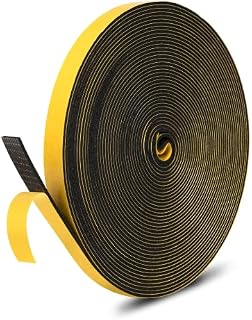fowong Self Adhesive Foam Tape 25 mm Wide x 3 mm Thick Closed Cell Weather Stripping Seal for Window and Door Anti-Collision Total 10M Long (2 Rolls of 5M Long Each)