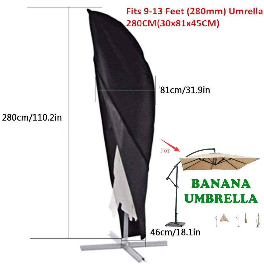 J&C Cantilever Umbrella Cover Waterproof Outdoor Umbrella Cover Offset Umbrella Cover Patio Umbrella Cover Outdoor Banana Umbrella Cover