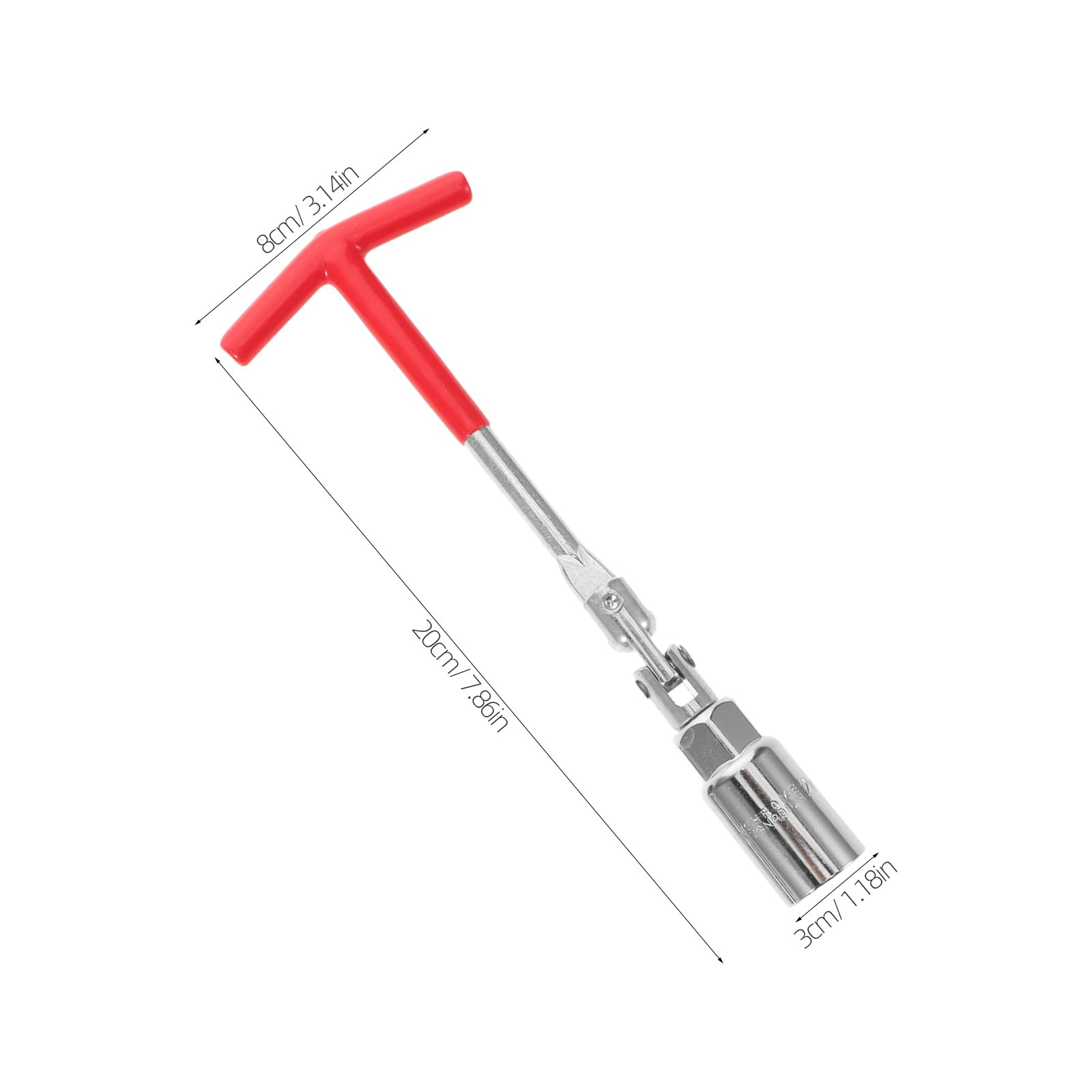 MAGICLULU Llave para Bujías Mango en T, Juego de Llaves de Tubo 16 Mm y 21 Mm, Herramienta para Bujías de Motocicletas, Cortacéspedes y Motores Pequeños, Kit de Reparación Automotriz