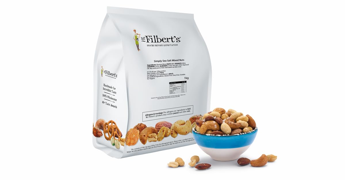 Mr Filbert's Simply Sea Salt Mixed Nuts, 1kg Bag