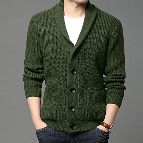 Chaqueta de punto hombre casual y cómoda para paseos de otoño y oficina 3