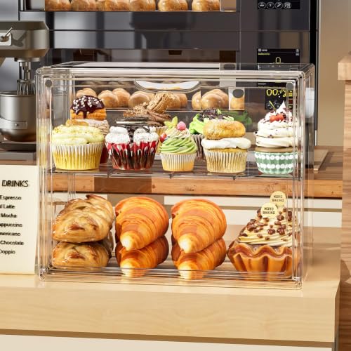 MSHOMELY 2 Tier Cupcake Stand Acrylic Cardboard Cupcake Tower Holder by MSHOMELY - Used condition - Image 6