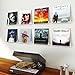Gotega 8 Pack Vinyl Record Shelf Wall Mount, 12 inch Album Record Holder Display, Clear Acrylic Floating Shelves for Wall, Suitable for Bedroom, Living Room, Magazine Shelf, Kids Bookshelf, etc