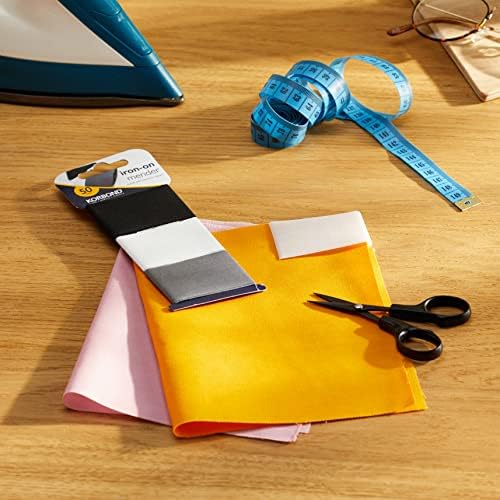 Korbond Iron On Mender 3 Pack-110084, Foam, Black, White and Grey, 50 x 3.8 Centimeters