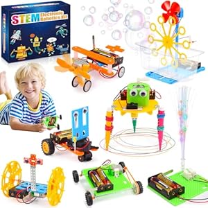 iKidiki Science Experiments for Kids, 7 Stück STEM Robotics Science Kit Toys for 6 7 8 9 10 11 12 Year Old Boys Girls Stem Toys Boys Toys Age 6-12 Electronics Kit Gifts for 6-12 Year Old Kids