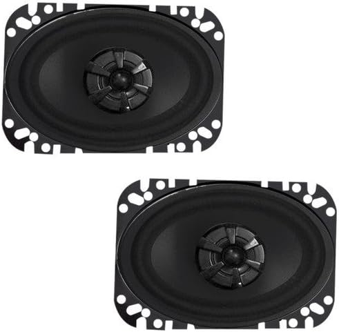 Audiobahn AMS460H 4 X 6 Inches 2-Way Murdered Out Series Coaxial Car Speakers