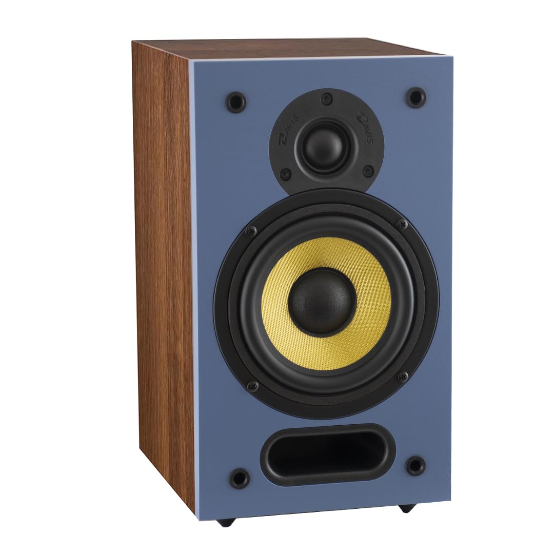 Davis Acoustics Ariane 1 Bleu/Noyer - Enceinte Bibliothèque (la Paire)