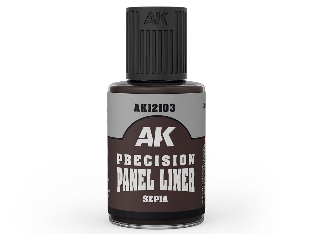 AK Weathering AK12103 Precision Panel Liner - Sepia (30ml) (Old PANELINER AK12021)